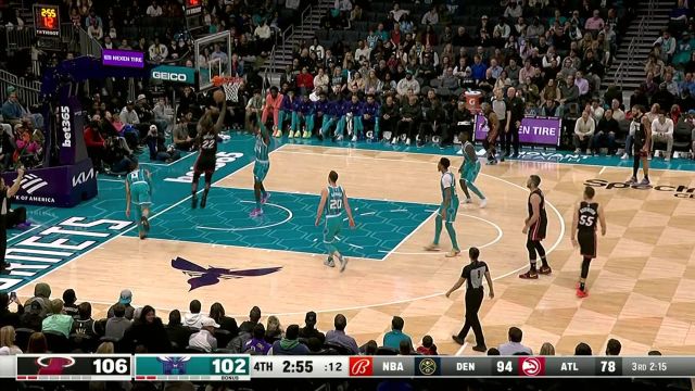 【2023年12月12日 热火vs黄蜂集锦】关键时刻必须杀篮下 巴特勒长驱直入打成2+1