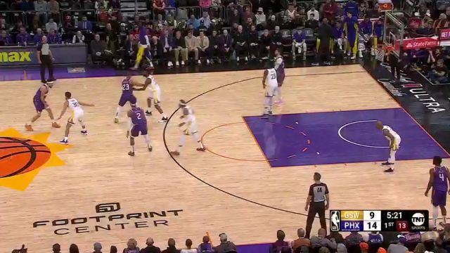 【2023年12月13日】NBA常規(guī)賽：勇士vs太陽第1節(jié)中文解說錄像回放