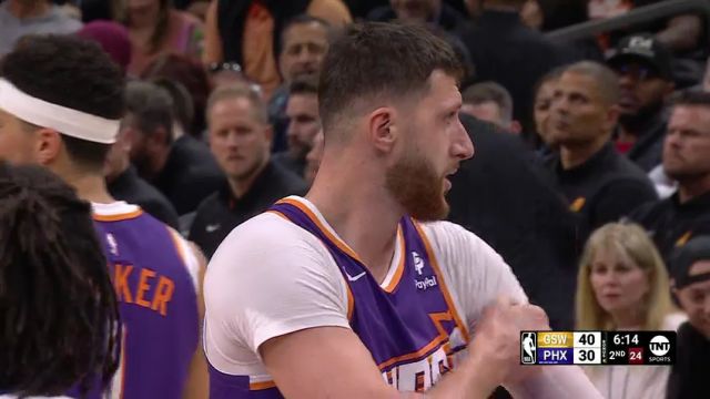 【2023年12月13日】NBA常規(guī)賽：勇士vs太陽第2節(jié)英文原聲錄像回放