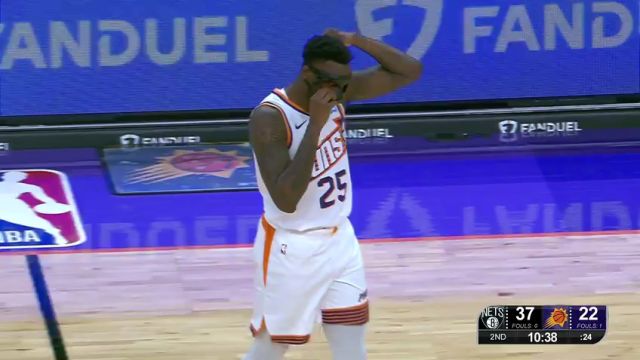 【2023年12月14日】NBA常規(guī)賽：籃網vs太陽第2節(jié)英文原聲錄像回放