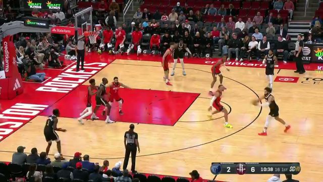 【2023年12月14日】NBA常规赛:灰熊vs火箭第1节英文原声录像回放