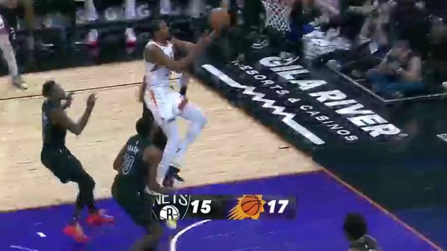 【2023年12月14日】NBA常規(guī)賽：籃網vs太陽第1節(jié)英文原聲錄像回放