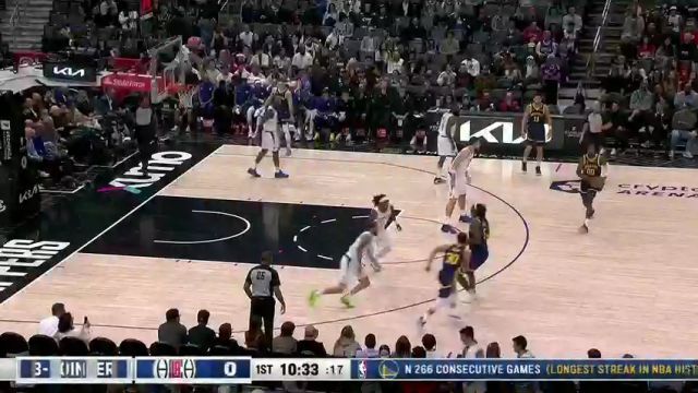 【2023年12月15日】NBA常規(guī)賽：勇士vs快船第1節(jié)中文解說錄像回放