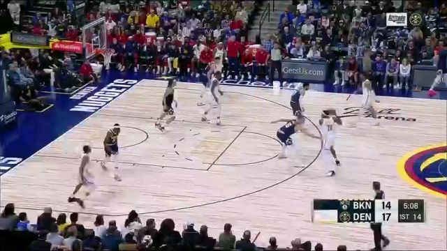 【2023年12月15日】NBA常規(guī)賽：籃網(wǎng)vs掘金第1節(jié)中文解說錄像回放