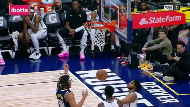 【2023年12月15日】NBA常規(guī)賽：籃網(wǎng)vs掘金第2節(jié)英文原聲錄像回放