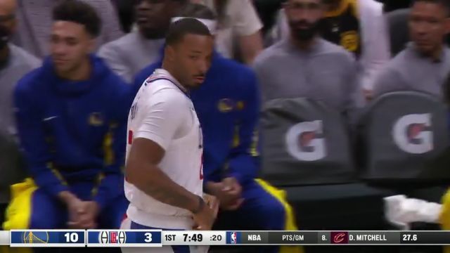【2023年12月15日】NBA常規(guī)賽：勇士vs快船第1節(jié)英文原聲錄像回放