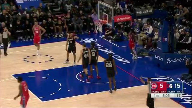 【2023年12月16日】NBA常規(guī)賽:活塞vs費城76人第1節(jié)英文原聲錄像回放