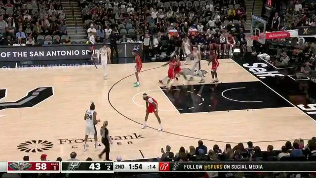 【2023年12月18日】NBA常規(guī)賽:鵜鶘vs馬刺第2節(jié)中文解說(shuō)錄像回放