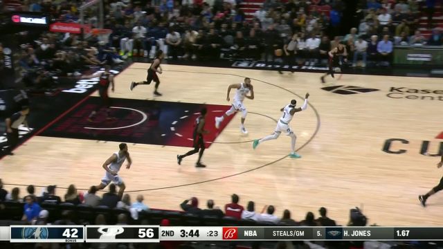 【2023年12月19日 森林狼vs热火集锦】巴特勒直塞篮下 希罗心领神会吃饼上篮
