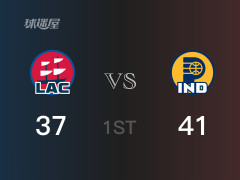 NBA常規(guī)賽：步行者以41-37領先快船，結束首節(jié)