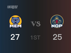 NBA常規(guī)賽：首節(jié)戰(zhàn)罷，灰熊以29- 25領(lǐng)先鵜鶘，小杰克遜8分3籃板