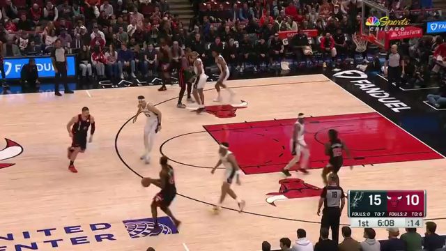 【2023年12月22日】NBA常規(guī)賽:馬刺vs公牛第1節(jié)中文解說錄像回放