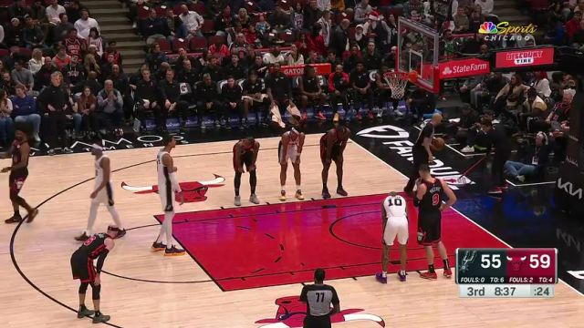 【2023年12月22日】NBA常規(guī)賽:馬刺vs公牛第3節(jié)中文解說錄像回放