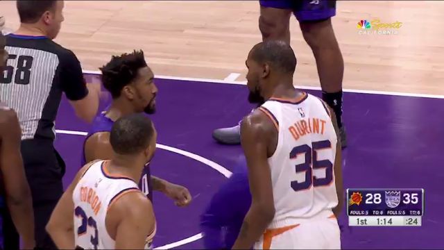 【2023年12月23日】NBA常規(guī)賽：太陽(yáng)vs國(guó)王第1節(jié)中文解說(shuō)錄像回放