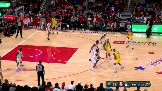 【2023年12月27日】NBA常規(guī)賽：步行者vs火箭第3節(jié)英文原聲錄像回放