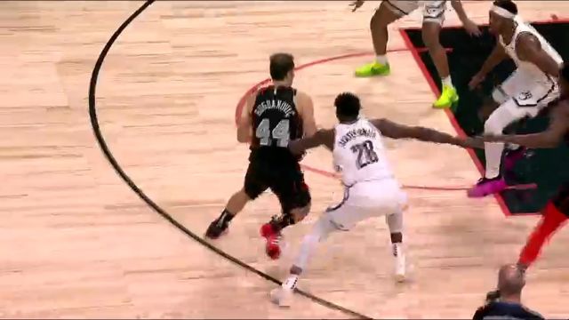 【2023年12月27日】NBA常规赛：篮网vs活塞第1节英文原声录像回放