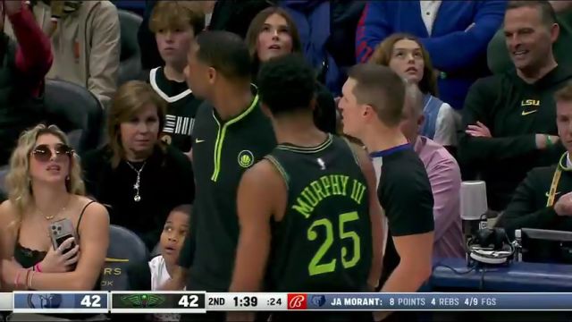 【2023年12月27日】NBA常規(guī)賽:灰熊vs鵜鶘第2節(jié)英文原聲錄像回放