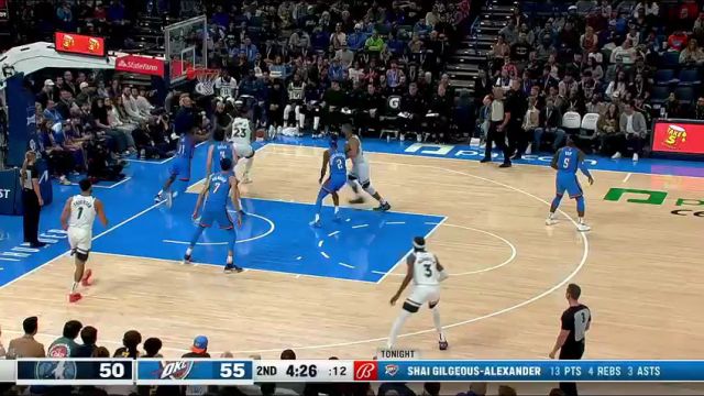 【2023年12月27日】NBA常規(guī)賽:森林狼vs雷霆第2節(jié)中文解說錄像回放