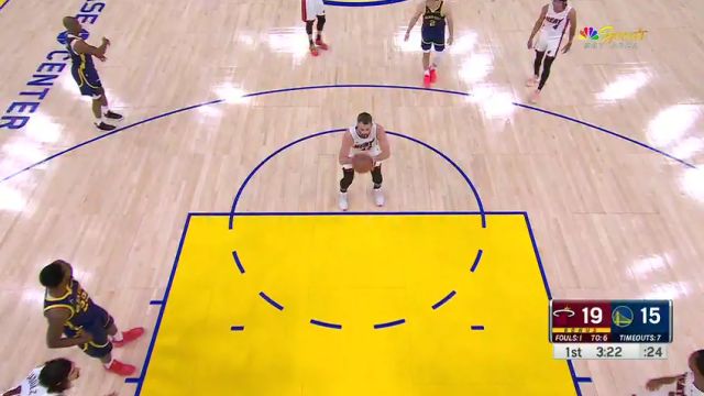 【2023年12月29日】NBA常规赛：热火vs勇士第1节中文解说录像回放