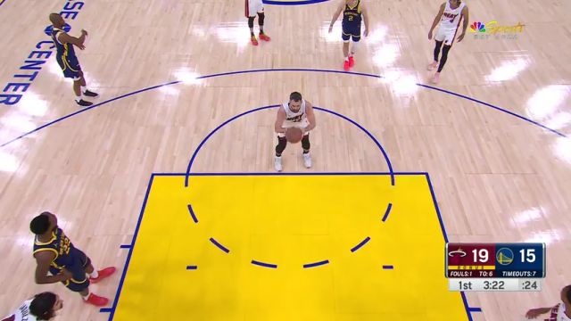 【2023年12月29日】NBA常规赛：热火vs勇士第1节英文原声录像回放
