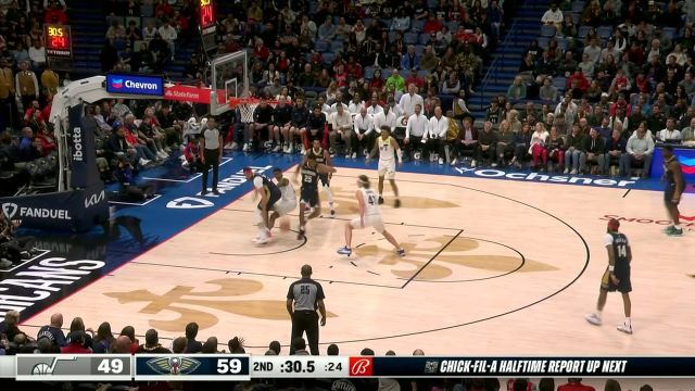 【2023年12月29日 爵士vs鵜鶘集錦】一招一式都透露著高球商三個(gè)字 奧利尼克巧妙抓下前場(chǎng)籃板完成補(bǔ)籃