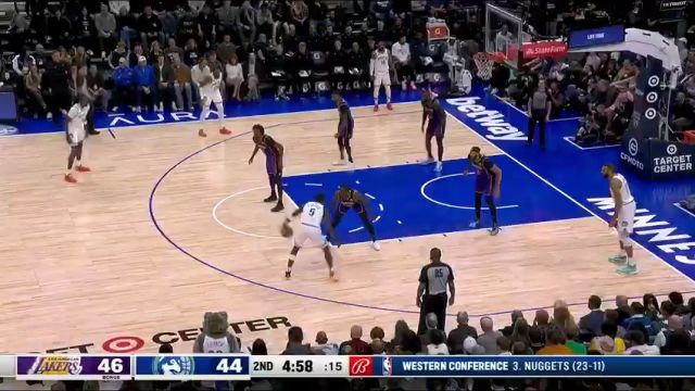 【2023年12月31日】NBA常規(guī)賽：湖人vs森林狼第2節(jié)中文解說(shuō)錄像回放