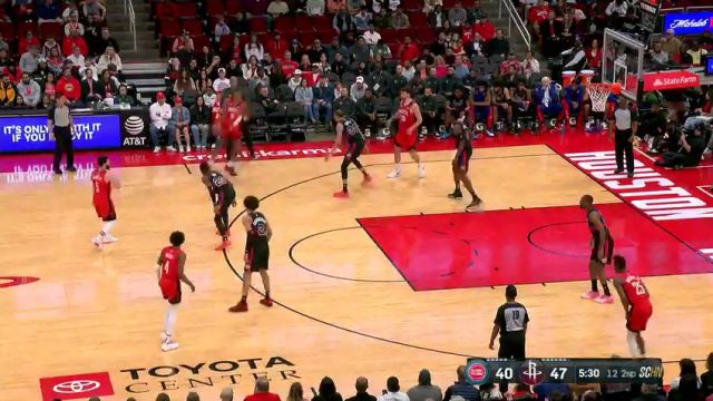 【2024年01月02日】NBA常規(guī)賽：活塞vs火箭第2節(jié)英語原聲錄像回放