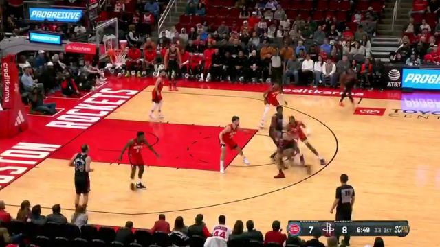 【2024年01月02日】NBA常規(guī)賽：活塞vs火箭第1節(jié)英語原聲錄像回放