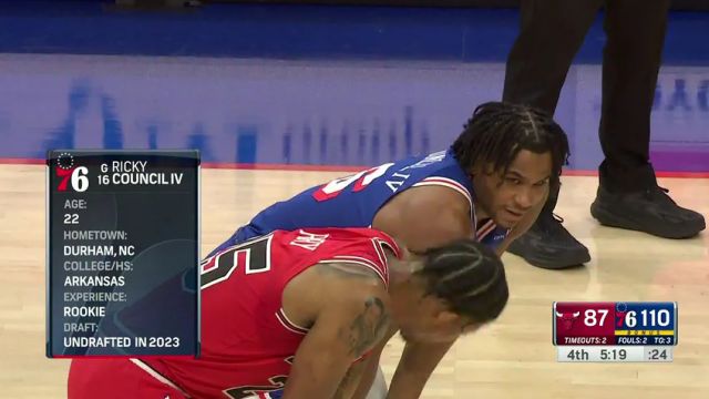 【2024年01月03日】NBA常规赛:公牛vs76人第4节中文解说录像回放