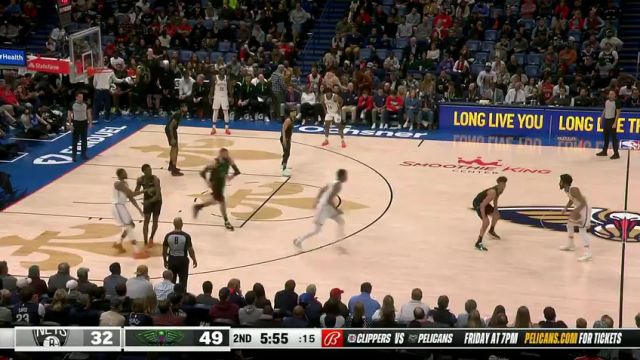 【2024年01月03日】NBA常規(guī)賽:籃網(wǎng)vs鵜鶘第2節(jié)英文原聲錄像回放