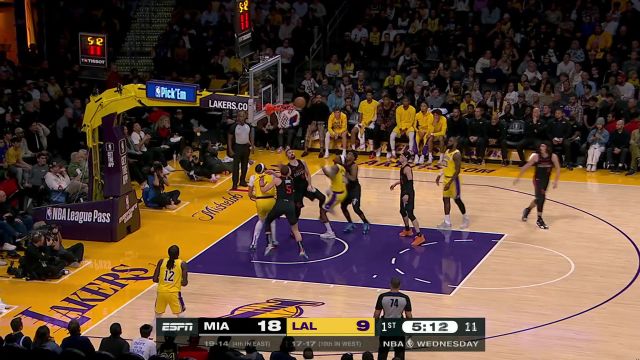 【2024年01月04日 热火vs湖人集锦】老秀也能飞！洛瑞持球行进间锁定队友 小海梅一飞冲天上演空接好戏