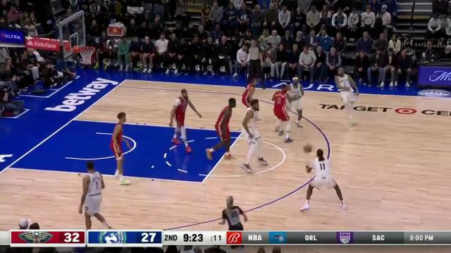 【2024年01月04日】NBA常規(guī)賽:鵜鶘vs森林狼第2節(jié)英文原聲錄像回放