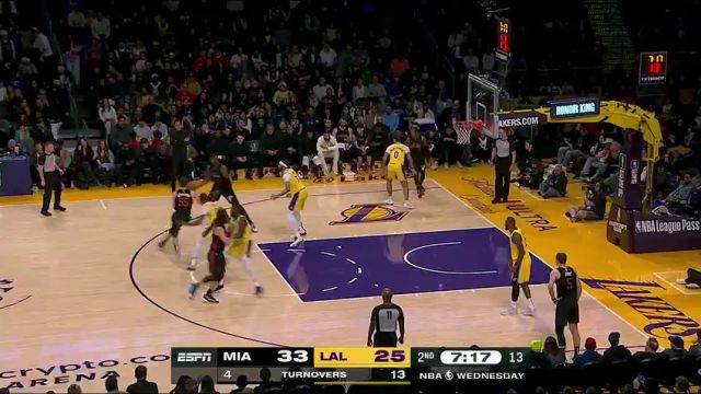【2024年01月04日】NBA常規(guī)賽：熱火vs湖人第2節(jié)中文解說錄像回放