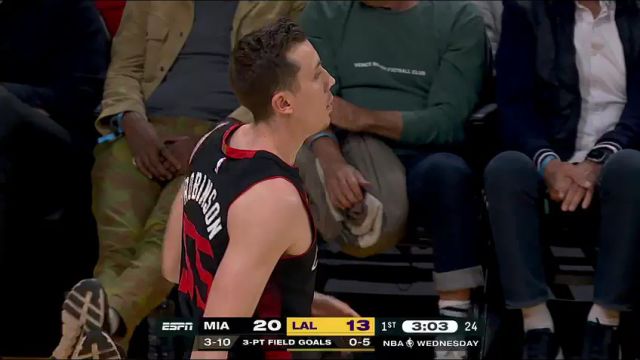 【2024年01月04日】NBA常規(guī)賽：熱火vs湖人第1節(jié)中文解說錄像回放