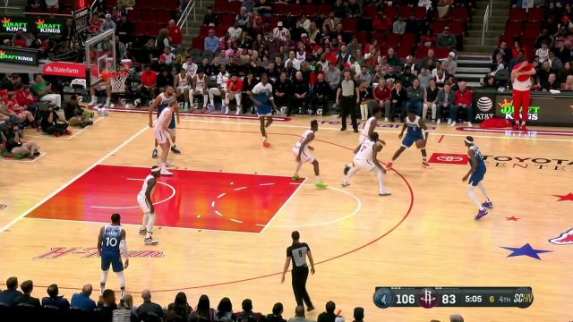 【2024年01月06日 森林狼vs火箭集锦】森林狼122-95火箭 森林狼拒绝三连败客场轻取火箭