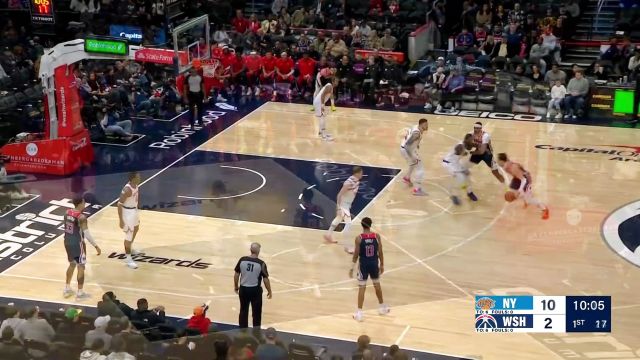 【2024年01月07日 尼克斯vs奇才集锦】开场暖暖身 加福德接过皮球腾空隔扣