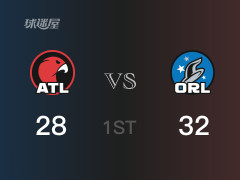NBA常規(guī)賽：首節(jié)戰(zhàn)罷，魔術(shù)以32- 28領(lǐng)先老鷹，班切羅11分4籃板