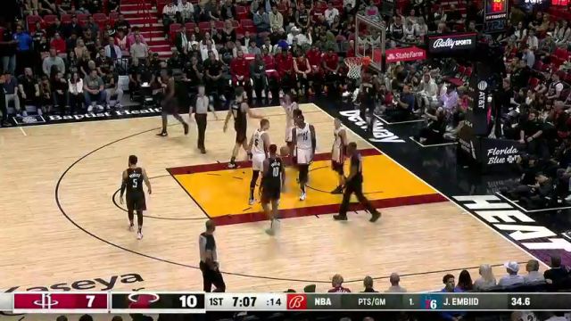 【2024年01月09日】NBA常規(guī)賽：火箭vs熱火第1節(jié)英文原聲錄像回放