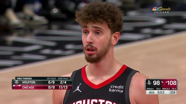 【2024年01月11日】NBA常规赛:火箭vs公牛第4节英文原声录像回放