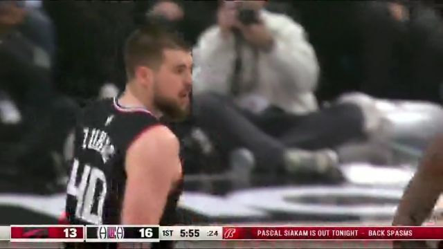 【2024年01月11日 猛龙vs快船集锦】解说刚说兴风作浪就给来一个 祖巴茨制霸内线强势取分