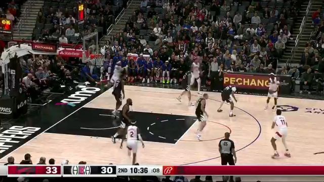 【2024年01月11日】NBA常規(guī)賽：猛龍vs快船第2節(jié)英文原聲錄像回放