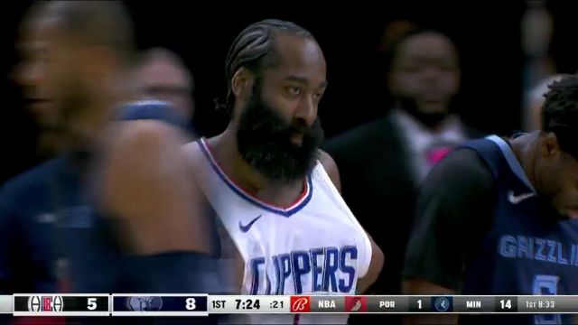 【2024年01月13日】NBA常規(guī)賽：快船vs灰熊第1節(jié)中文解說(shuō)錄像回放