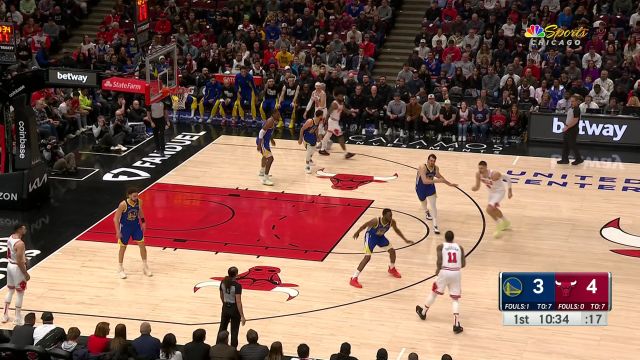 【2024年01月13日 勇士vs公牛集锦】两支穿云箭！德罗赞科比-怀特两记远投连得5分