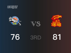 CBA常规赛：深圳以81-76领先新疆，结束三节
