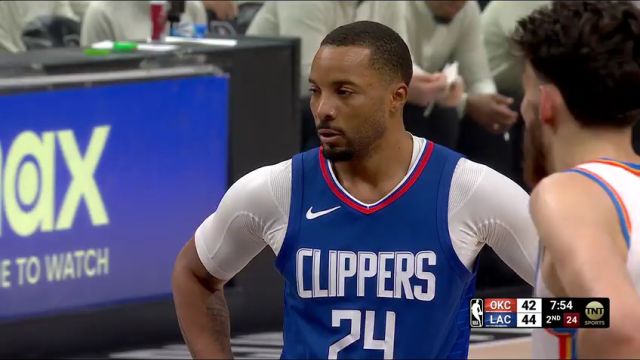 【2024年01月17日】NBA常規(guī)賽：雷霆vs快船第2節(jié)英文原聲錄像回放