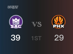 NBA常規(guī)賽：首節(jié)戰(zhàn)罷，國王以39- 29領先太陽，小薩博尼斯8分5籃板5助攻