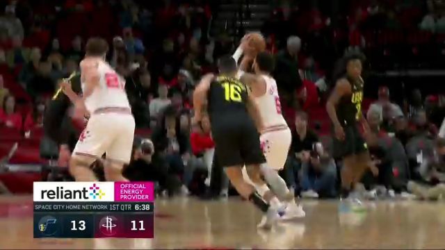 【2024年01月21日】NBA常规赛:爵士vs火箭第1节中文解说录像回放