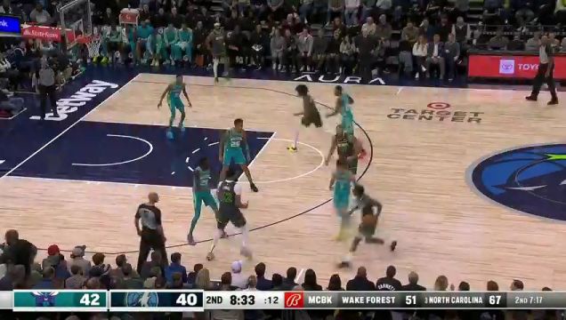 【2024年01月23日】NBA常規(guī)賽:黃蜂vs森林狼第2節(jié)英文原聲錄像回放