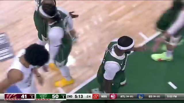 【2024年01月25日】NBA常規(guī)賽：騎士vs雄鹿第2節(jié)英文原聲錄像回放