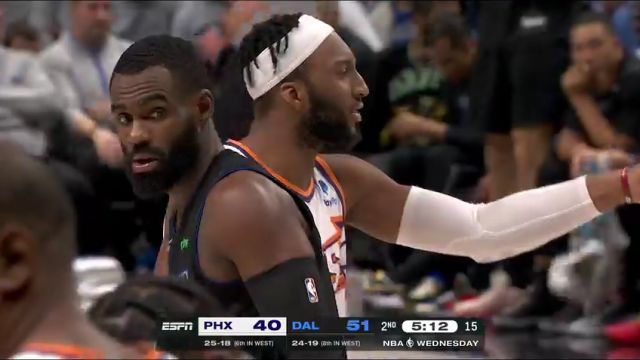 【2024年01月25日】NBA常規(guī)賽：太陽vs獨行俠第2節(jié)英文原聲錄像回放